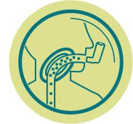 Icon representing reduced side effects